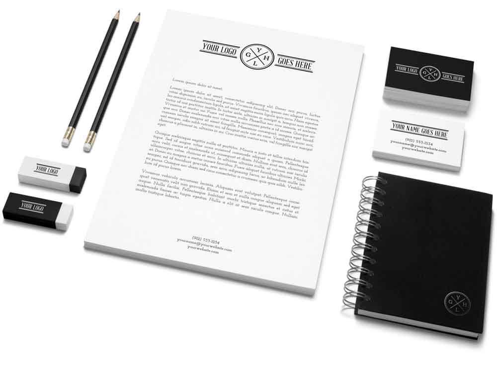 A few Products that can have a brand printed on them.