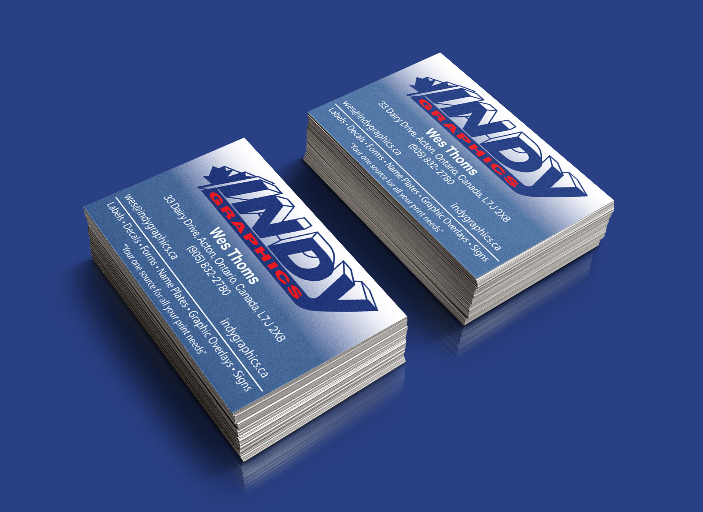 Photo of a blank brochure, showing that you can put your own design on it.